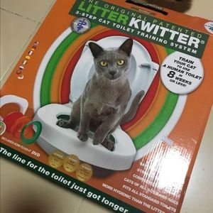 3 step cat toilet training system
